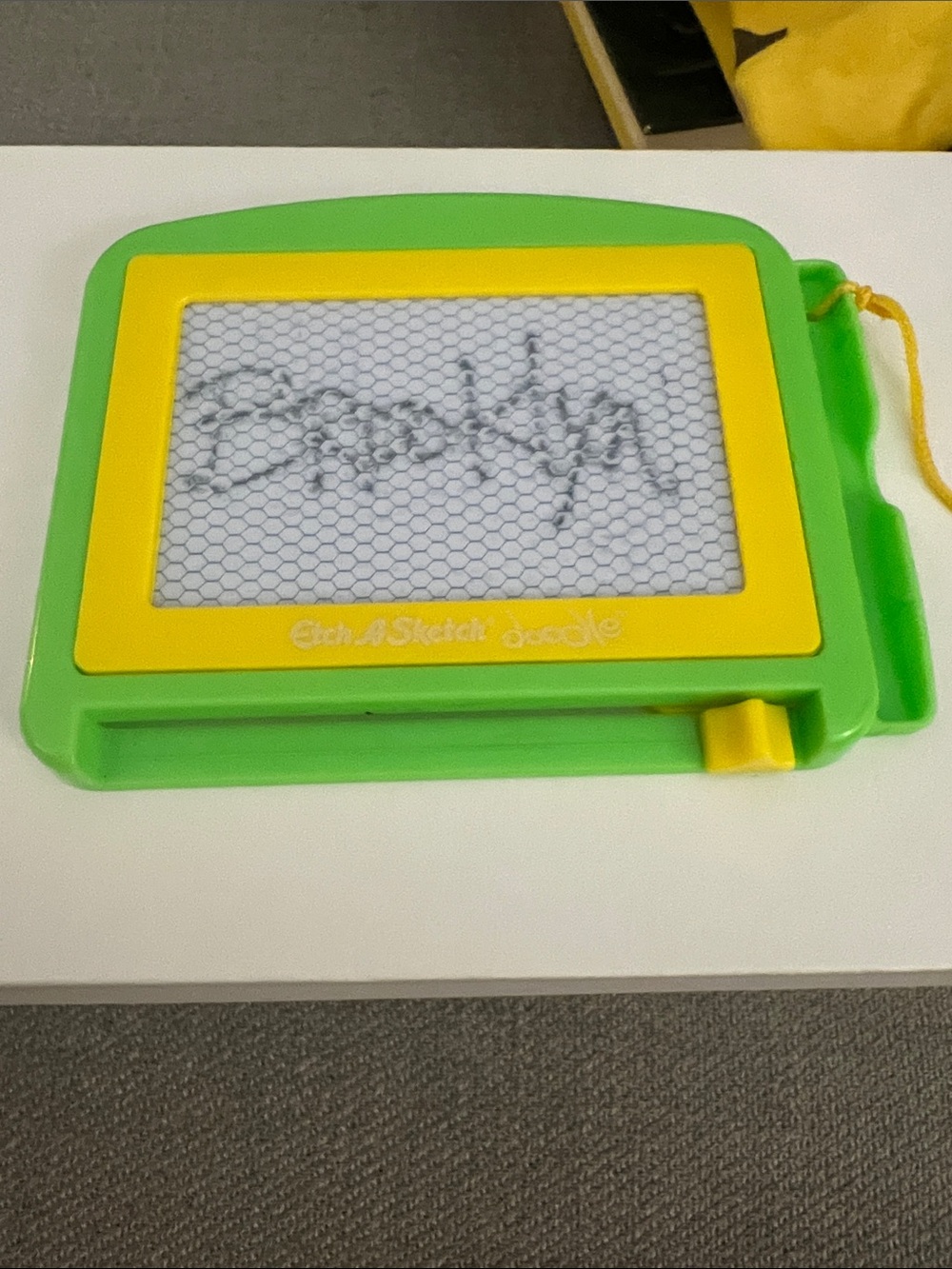 Etch A Sketch Doodle Magnetic Drawing Board - Green & Yellow